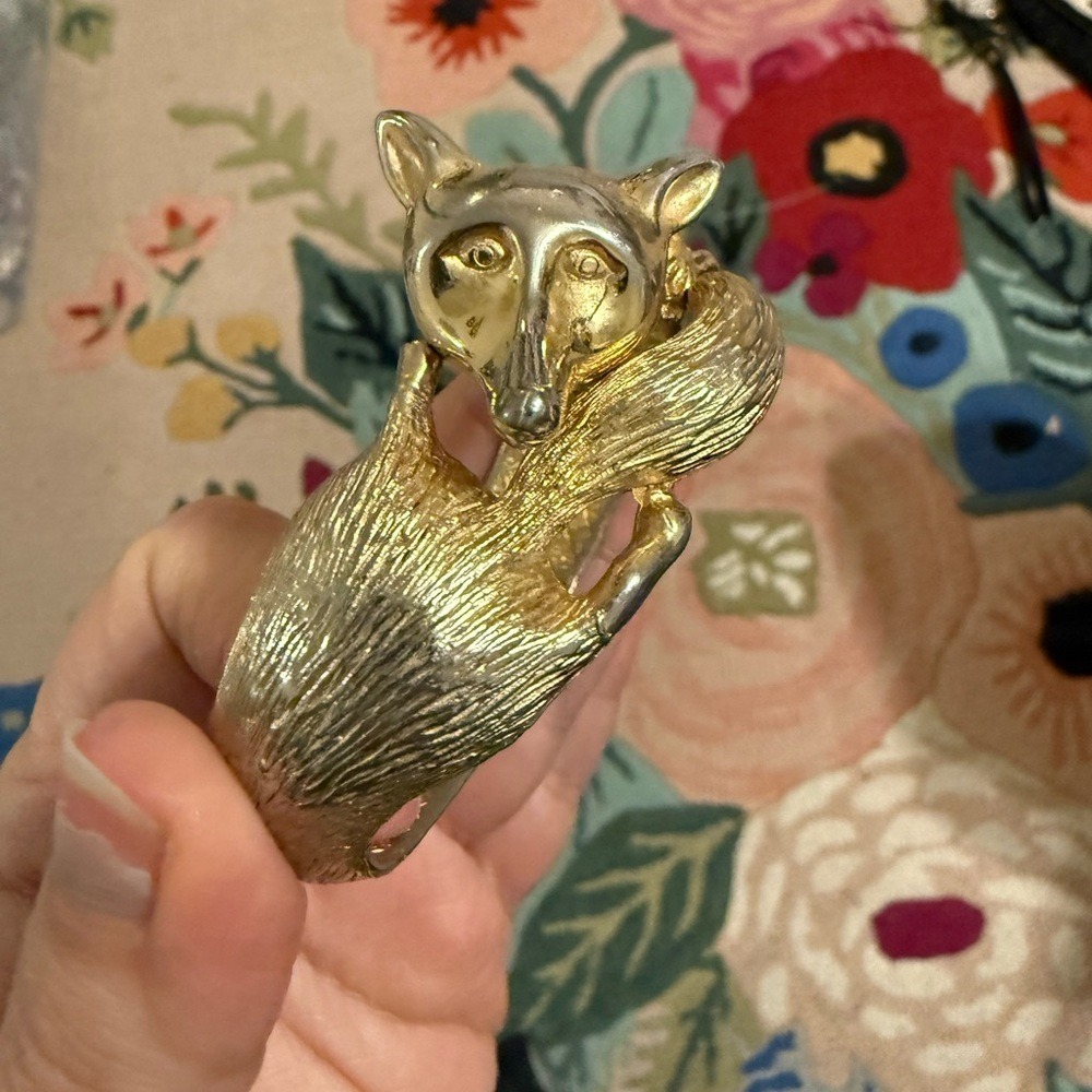 Textured Gold and Silver Bracelet‎